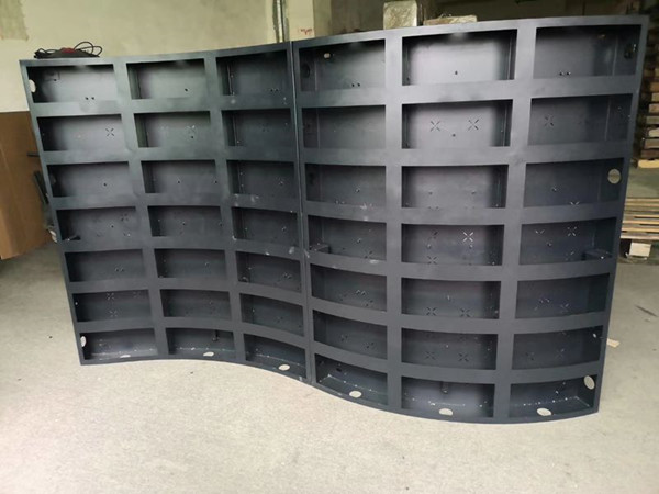 LED柔性屏软屏箱体式钢结构安装 LED柔性屏软屏箱体式钢结构安装